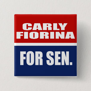上院のためのCARLY FIORINA 缶バッジ