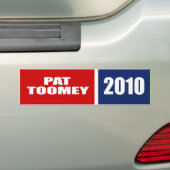 上院のためのPAT TOOMEY バンパーステッカー (車上)