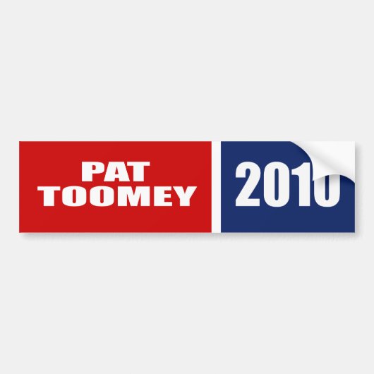 上院のためのPAT TOOMEY バンパーステッカー (正面)