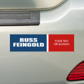 上院のためのRUSS FEINGOLD バンパーステッカー (車上)