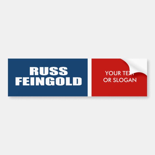 上院のためのRUSS FEINGOLD バンパーステッカー (正面)