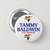 上院のためのTammy Baldwin 缶バッジ (正面&裏面)
