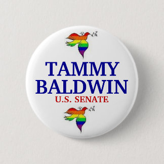上院のためのTammy Baldwin 缶バッジ