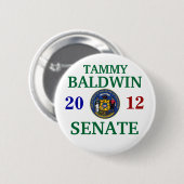 上院のためのTAMMY BALDWIN 缶バッジ (正面&裏面)