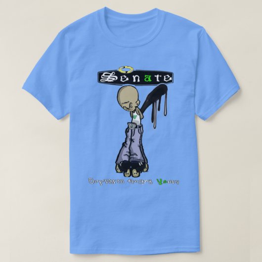 上院はユーストリブ怒レンドを支持する Tシャツ (デザイン正面)