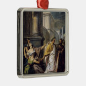 上院への彼の方法のガイウス・ユリウス・カエサル メタルオーナメント (右)