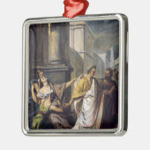 上院への彼の方法のガイウス・ユリウス・カエサル メタルオーナメント (左)