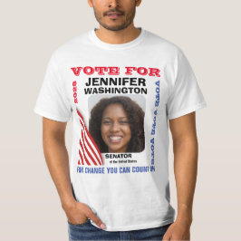 上院議員カスタム選挙運動 Tシャツ