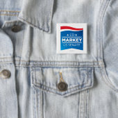 上院議員ボタンのためのエドMarkey 缶バッジ (インサイチュ)