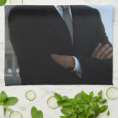 上院議員ポートレート、米国のバラク・オバマ大統領 キッチンタオル (折り畳み)