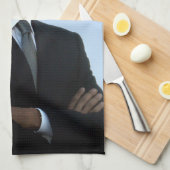 上院議員ポートレート、米国のバラク・オバマ大統領 キッチンタオル (四つ折り)