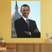 上院議員ポートレート、米国のバラク・オバマ大統領 キャンバスプリント (インサイチュ (リビング))