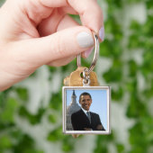 上院議員ポートレート、米国のバラク・オバマ大統領 キーホルダー (手)