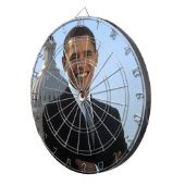 上院議員ポートレート、米国のバラク・オバマ大統領 ダーツボード (正面右)