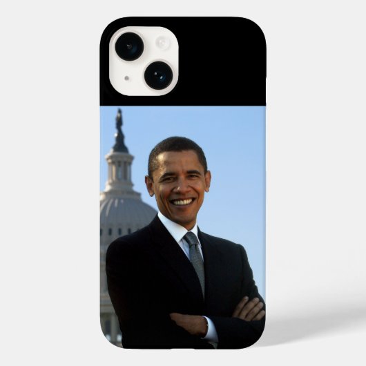上院議員ポートレート、米国のバラク・オバマ大統領 Case-Mate iPhoneケース (裏面)