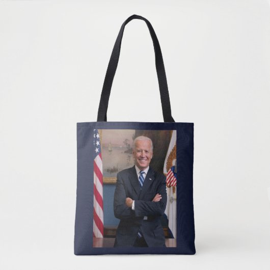 上院議員時代のジョー・バイデン米国大統領 トートバッグ (正面)