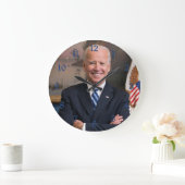 上院議員時代のジョー・バイデン米国大統領 ラージ壁時計 (ホーム)