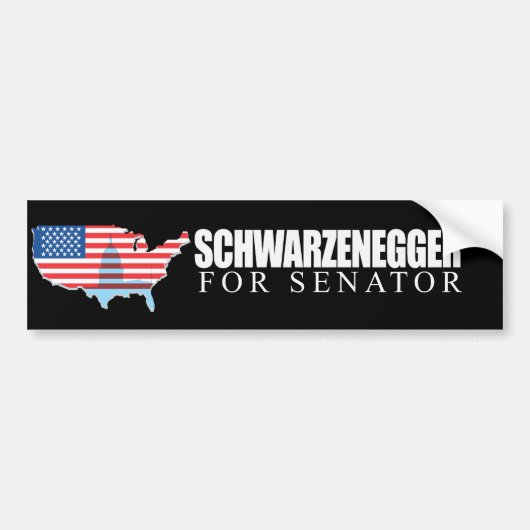 上院議員2010年のためのSchwarzenegger バンパーステッカー (正面)