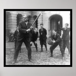 上院議員Playing Baseball 1924年 ポスター
