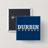 上院2014年のためのDURBIN 缶バッジ (正面&裏面)