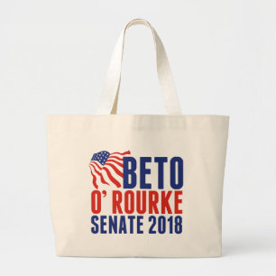 上院2018年のためのBeto O'Rourke ラージトートバッグ