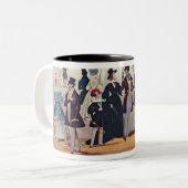 上院、1839年からの女王のリターン( ツートーンマグカップ (正面左)