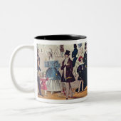 上院、1839年からの女王のリターン( ツートーンマグカップ (左)