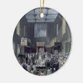 上院、Sessioを開ける陛下 セラミックオーナメント (左)