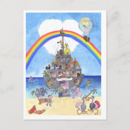 上陸パーティーIIノアの箱葉書 ポストカード (正面)