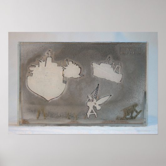 上陸K7 1986ミックスメディアポスター ポスター (正面)