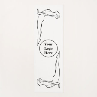 上面犬ポーズ画像付きレディースヨガマット ヨガマット