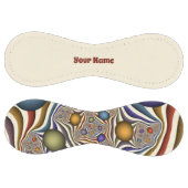 上飛んでいるへカラフルモダン抽象芸術フラクタル名 ソフトボール (パネル)