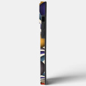 上飛んでいる抽象芸術カラフルフラクタルアートモノグラム Case-Mate iPhoneケース (裏面 / 左)