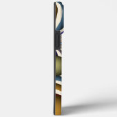 上飛んでいる抽象芸術カラフルフラクタルアートモノグラム Case-Mate iPhoneケース (裏面 / 右)