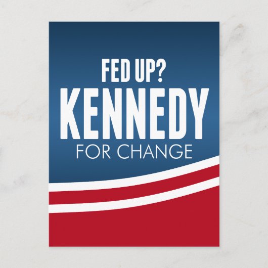 上食べ物を与え- Robert F Kennedy for change 2024 ポストカード (正面)