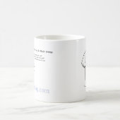 上10の事のナースは彼らの睡眠で言います! コーヒーマグカップ (中央)