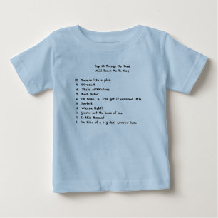 上10の事私のパパ … ベビーTシャツ