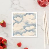 上、上、およびバルーン遠くに誕生日 スタンダードカクテルナプキン (インサイチュ)