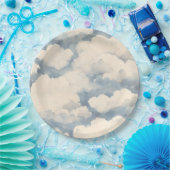 上、上、およびバルーン遠くに誕生日 ペーパープレート (パーティー)