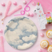 上、上、およびバルーン遠くに誕生日 ペーパープレート (パーティー)