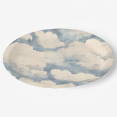 上、上、およびバルーン遠くに誕生日 ペーパープレート (アングル)