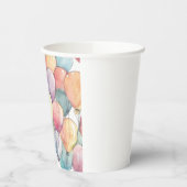 上、上、およびバルーン遠くに誕生日 紙コップ (左)