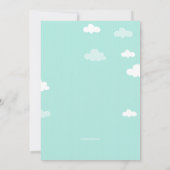 上、上、青遠くに招待状 招待状 (裏面)