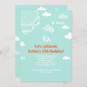 上、上、青遠くに招待状 招待状 (正面/裏面)