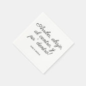 「上、下、中央、そして奥へ！」オリジナル スタンダードカクテルナプキン (角)