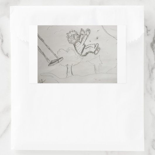 上 長方形シール (バッグ)