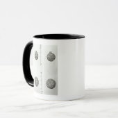 上: Remesの表のGaulish硬貨 マグカップ (正面左)
