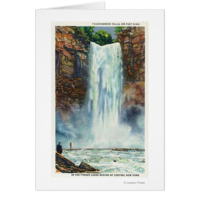 下からのタウハノック滝の表示 (正面)