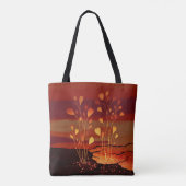 下から出現 – Solarpunk Tote Bag トートバッグ (裏面)