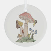 下で何が起こってるの？ ガラスオーナメント (裏面)